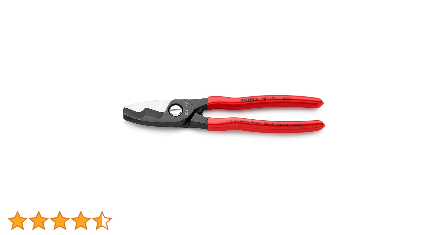 Amazon.co.jp: クニペックス KNIPEX 9511-200 ケーブルカッター (SB